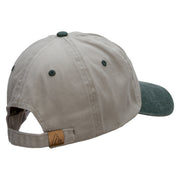 Friday The 13th Embroidered Pigment Dyed Wash Cap - Beige-Green OSFM