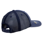 Licensed US Army Retired Military Embroidered Low Profile Special Cotton Mesh Cap - Navy OSFM