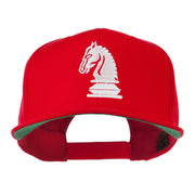 Chess Piece of a Knight Embroidered Flat Bill Cap