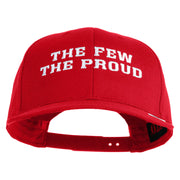 The Few The Proud Embroidered Solid Cotton Twill Pro Style Cap - Red OSFM
