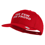 The Few The Proud Embroidered Solid Cotton Twill Pro Style Cap - Red OSFM