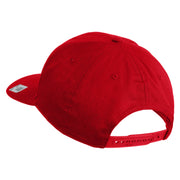 The Few The Proud Embroidered Solid Cotton Twill Pro Style Cap - Red OSFM