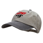 Friday The 13th Embroidered Pigment Dyed Wash Cap - Beige-Black OSFM