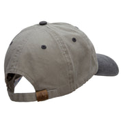 Friday The 13th Embroidered Pigment Dyed Wash Cap - Beige-Black OSFM