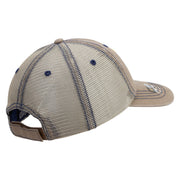 Licensed US Army Retired Military Embroidered Low Profile Special Cotton Mesh Cap - Khaki OSFM