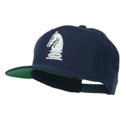 Chess Piece of a Knight Embroidered Flat Bill Cap