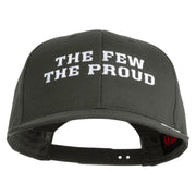 The Few The Proud Embroidered Solid Cotton Twill Pro Style Cap - Charcoal OSFM