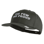 The Few The Proud Embroidered Solid Cotton Twill Pro Style Cap - Charcoal OSFM