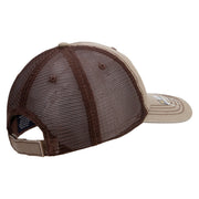 Licensed US Army Retired Military Embroidered Low Profile Special Cotton Mesh Cap - Khaki-Brown OSFM