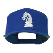 Chess Piece of a Knight Embroidered Flat Bill Cap