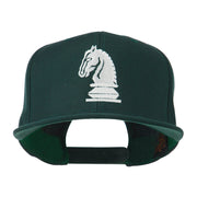 Chess Piece of a Knight Embroidered Flat Bill Cap