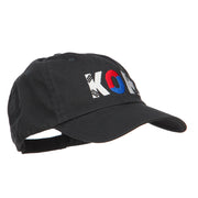 South Korea KOR Flag Embroidered Low Profile Cap