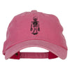 Skeleton Outline Embroidered Unstructured Cotton Cap