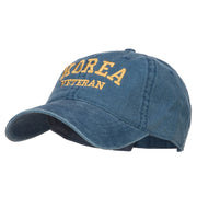 Korea Veteran Embroidered Washed Cap