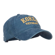 Korea Veteran Embroidered Washed Cap