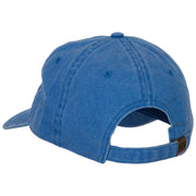 Oklahoma with Map Outline Embroidered Washed Cotton Twill Cap