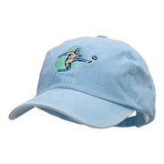 Soccer Kick Embroidered Pigment Dyed Wash Caps