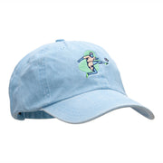 Soccer Kick Embroidered Pigment Dyed Wash Caps