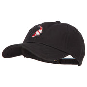 Koi Embroidered Unconstructed Cap