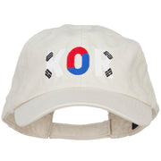 South Korea KOR Flag Embroidered Low Profile Cap