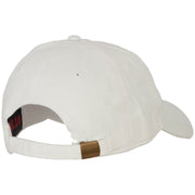 Oklahoma with Map Outline Embroidered Washed Cotton Twill Cap