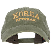 Korea Veteran Embroidered Washed Cap