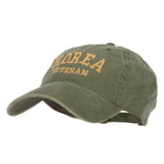 Korea Veteran Embroidered Washed Cap