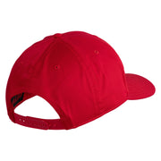 The Few The Proud US Marine Embroidered Solid Cotton Twill Pro Style Cap - Red OSFM