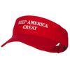 Keep America Great Two Line Letters Embroidered Cotton Sun Visor