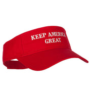 Keep America Great Two Line Letters Embroidered Cotton Sun Visor