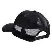 Licensed Medical Corps Veteran Embroidered Solid Cotton Twill Mesh Prostyle Cap - Black OSFM