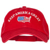 Keep America Great USA Flag Map Embroidered Low Profile Washed Cap