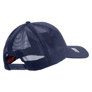 Licensed Medical Corps Veteran Embroidered Solid Cotton Twill Mesh Prostyle Cap - Navy OSFM
