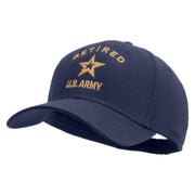 Licensed U.S. Army Retired Military Embroiderd Low Profile Cap - Navy OSFM