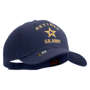 Licensed U.S. Army Retired Military Embroiderd Low Profile Cap - Navy OSFM