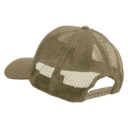 Licensed Medical Corps Veteran Embroidered Solid Cotton Twill Mesh Prostyle Cap - Khaki OSFM