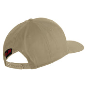 The Few The Proud US Marine Embroidered Solid Cotton Twill Pro Style Cap - Khaki OSFM