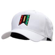 Kwanzaa Alphabet - D Embroidered Solid Cotton Twill Pro Style Cap