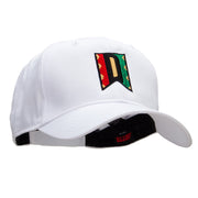 Kwanzaa Alphabet - D Embroidered Solid Cotton Twill Pro Style Cap