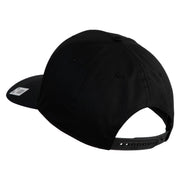 Once A Marine Always A Marine Embroidered Solid Cotton Twill Pro Style Cap - Black OSFM