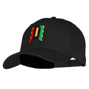 Kwanzaa Alphabet - D Embroidered Solid Cotton Twill Pro Style Cap