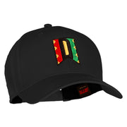 Kwanzaa Alphabet - D Embroidered Solid Cotton Twill Pro Style Cap