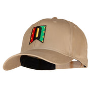 Kwanzaa Alphabet - D Embroidered Solid Cotton Twill Pro Style Cap