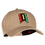 Kwanzaa Alphabet - D Embroidered Solid Cotton Twill Pro Style Cap