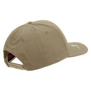 Licensed Medical Corps Veteran Embroidered Solid Cotton Twill Pro Style Cap - Khaki OSFM