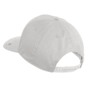 Once A Marine Always A Marine Embroidered Solid Cotton Twill Pro Style Cap - White OSFM