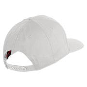 Once A Marine Always A Marine Embroidered Solid Cotton Twill Pro Style Cap - White OSFM