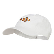 Clownfish Embroidered Washed Cotton Cap