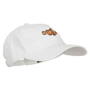 Clownfish Embroidered Washed Cotton Cap