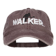 Halloween Walker Embroidered Washed Cap